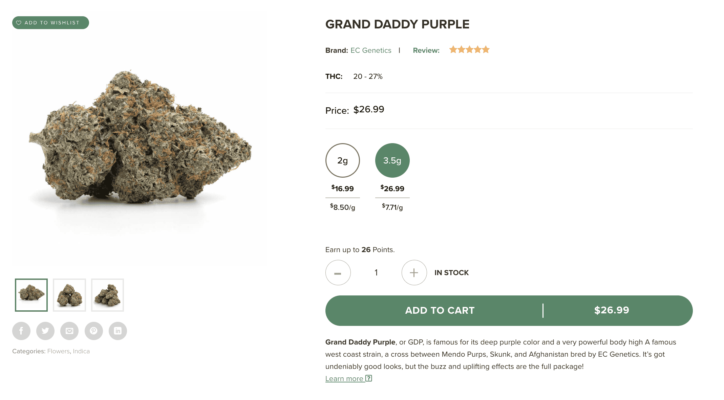 top 10 best weed strains 2023 granddaddy purple
